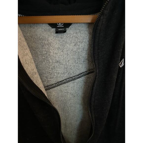 Volcom Hoodie Zip Up Men’s Small Black - Picture 2 of 3